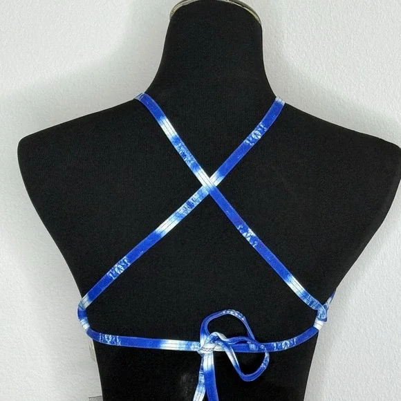Jolyn Bikini Swim Top‎ Vent Small Blue White (Splash) New with tags - Picture 2 of 5